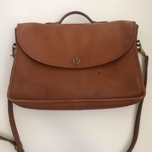Vintage Coach messenger briefcase shoulder bag